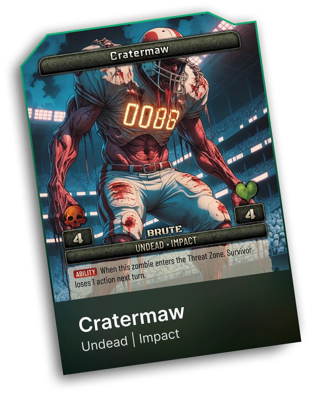 Zombie showcase card 1