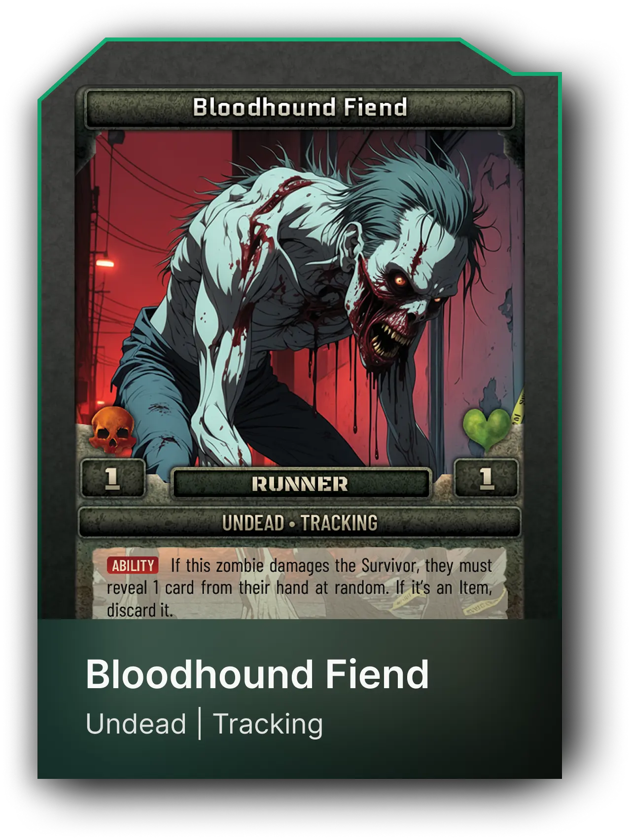 Zombie showcase card 3